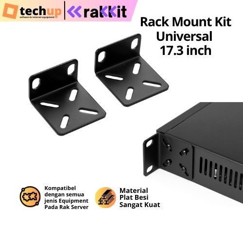 Best Seller RAKKIT UV-001 Rackmount Kit Rak Server Kuping Bracket Kupingan Rak Mikrotik Cisco Vsol T