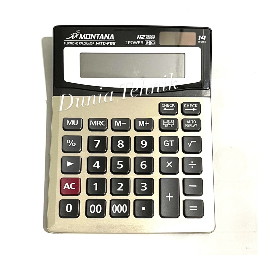 Kalkulator Besar 14 Digits MONTANA 2 Power MTC-705 Kalkulator Layar Besar Large Display Kalkulator B