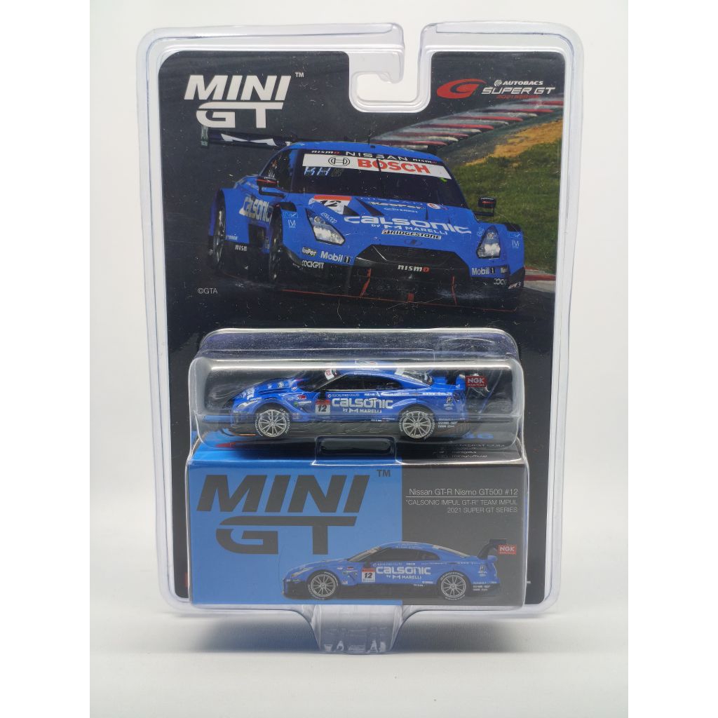 MINI GT Nissan GT-R Nismo GT500 #12 "CALSONIC IMPUL GT-R" TEAM IMPUL 2021 SUPER GT SERIES