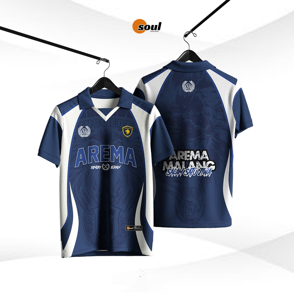 Jersey Retro Arema Jersey Aremania Jersey Arema Malang Jersey Futsal Jersey Bola Jersey Vintage