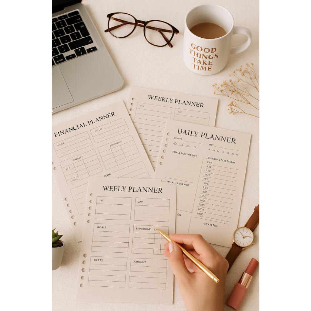 

Kertas Binder A5 Planner 10 Lembar Kas Harian