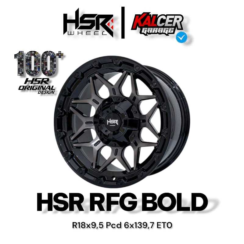Velg Custom HSR FORGED R20 RFG Bold Pcd 6x139,7 Untuk Fortuner Hilux Pajero DLL.