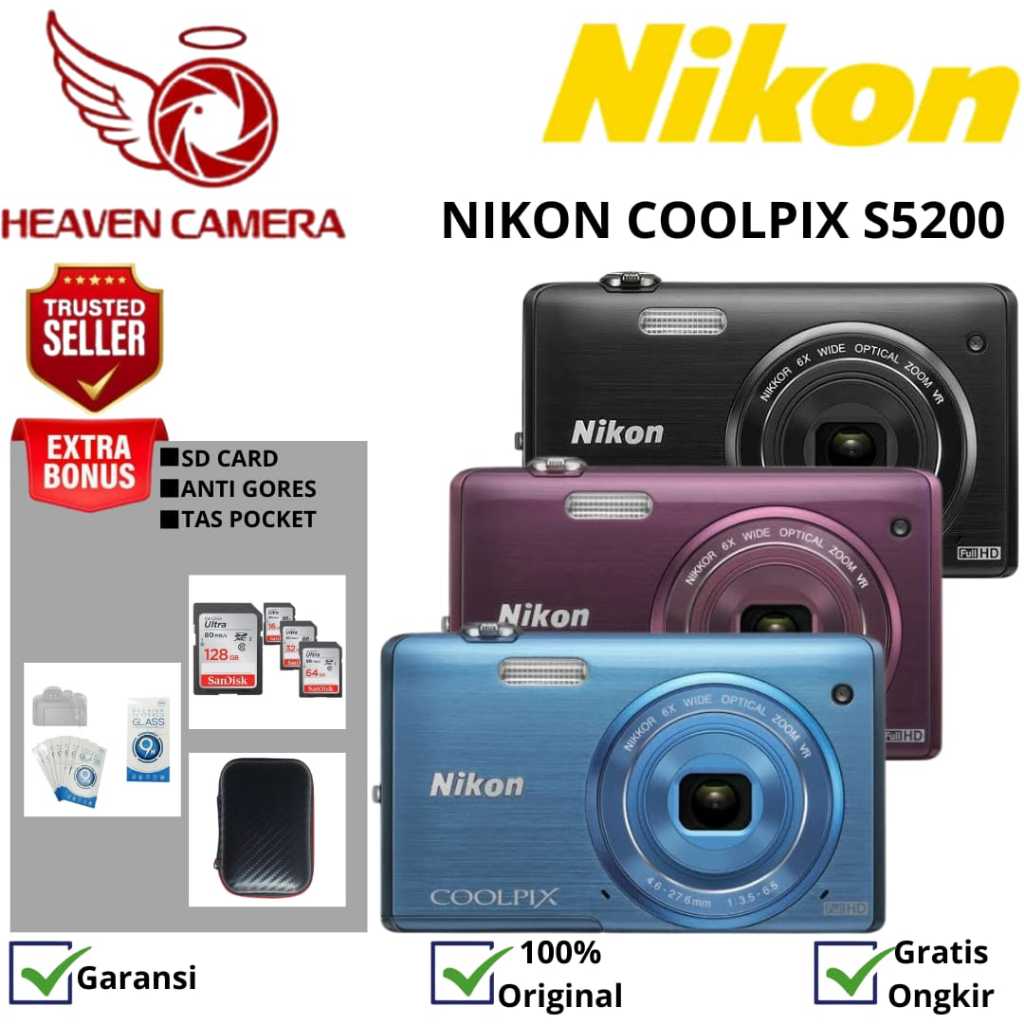 NIKON COOLPIX S5200 / NIKON S5200 / NIKON S5200 DIGITAL CAMERA