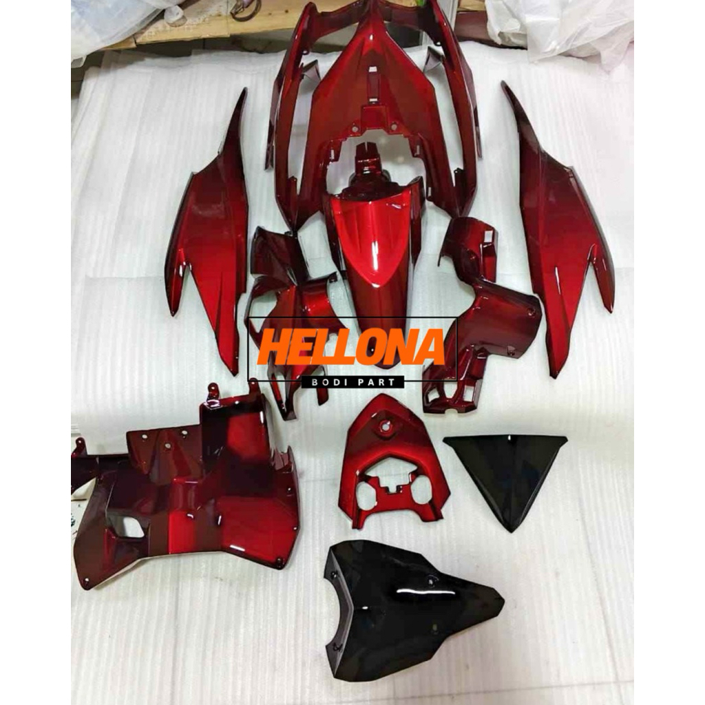full bodi halus vario 125 old merah candy - cover bodi halus vario kzr 125 merah candy termurah