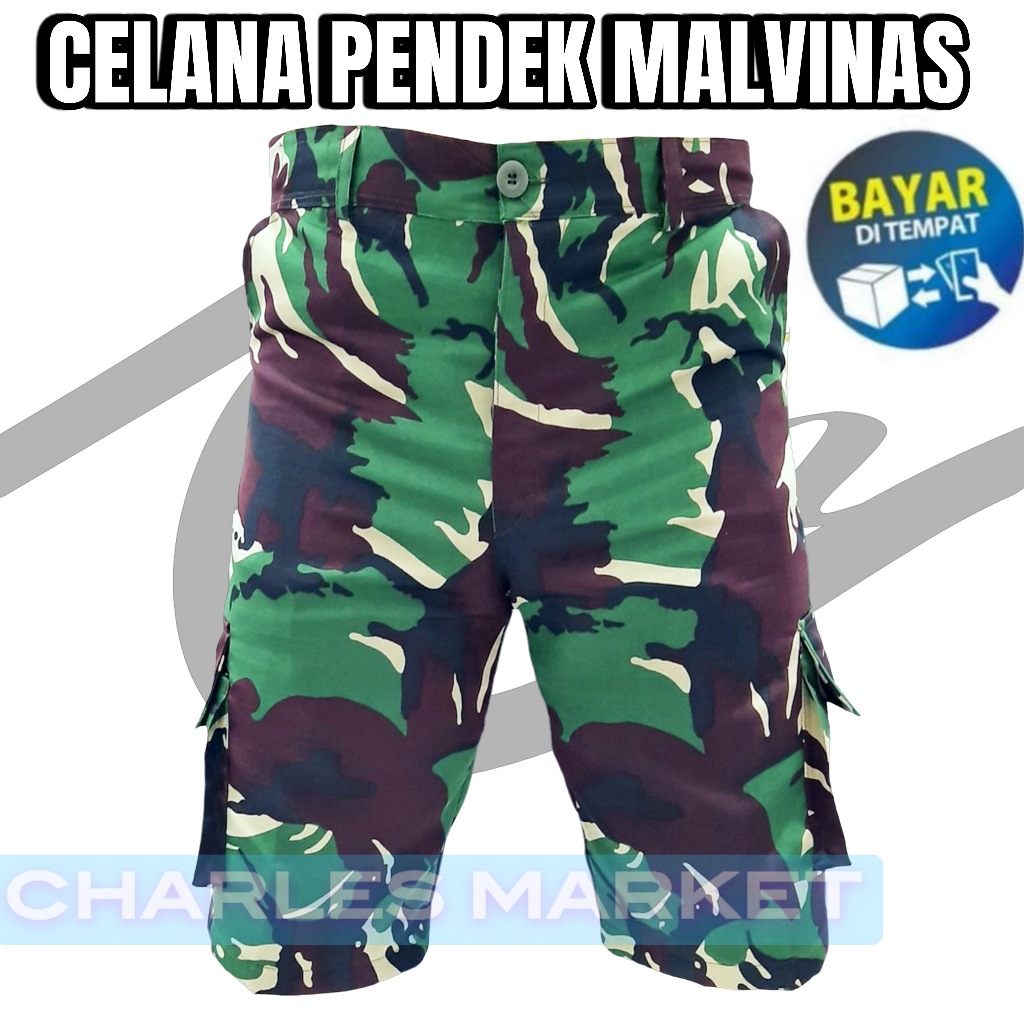 CELANA TNI AD PENDEK - CELANA MALVINAS PENDEK - CELANA PENDEK MALVINAS