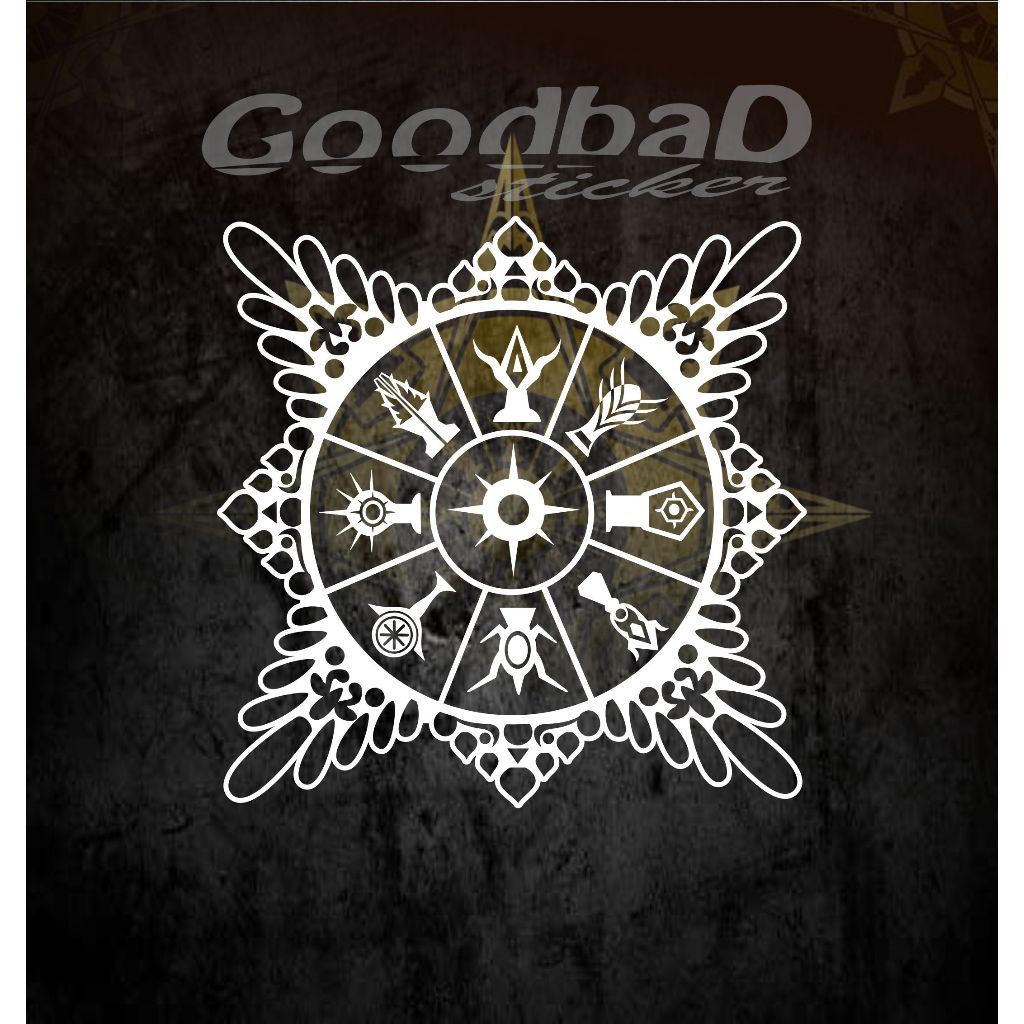 STICKER CUTTING LOGO SURYA MAJAPAHIT MODEL 1