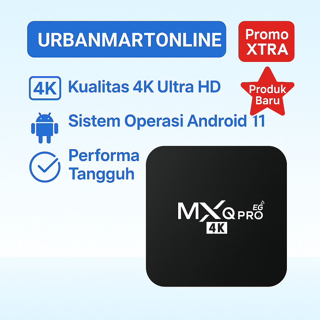 4K Android TV Box, Wifi 2.4G, Remote Control, Google Play, YouTube, Pemutar Media Terbaik, Android T