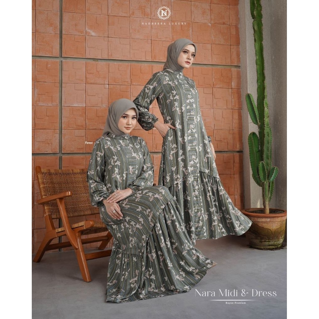 PROMO‼️NARA DRESS -- Dress dewasa super anggun by Nadheera Luxury