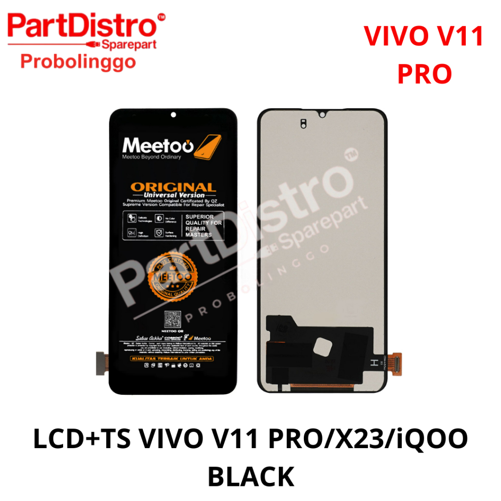 LCD VIVO V11 PRO/X23/iQOO BLACK FULLSET TOUCHSCREEN