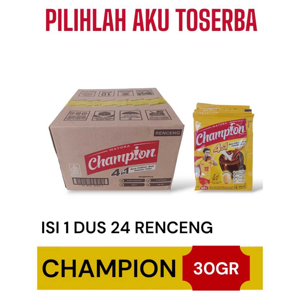 

Energen CHAMPION Minuman Coklat - ( HARGA 1 DUS )