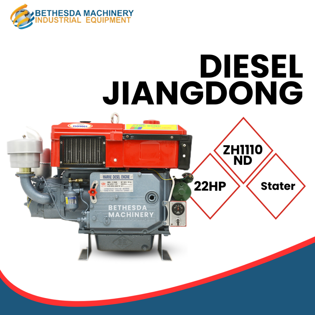 Mesin Diesel Jiangdong 22 HP / 22 PK Mesin Penggerak Stater ZH1110ND