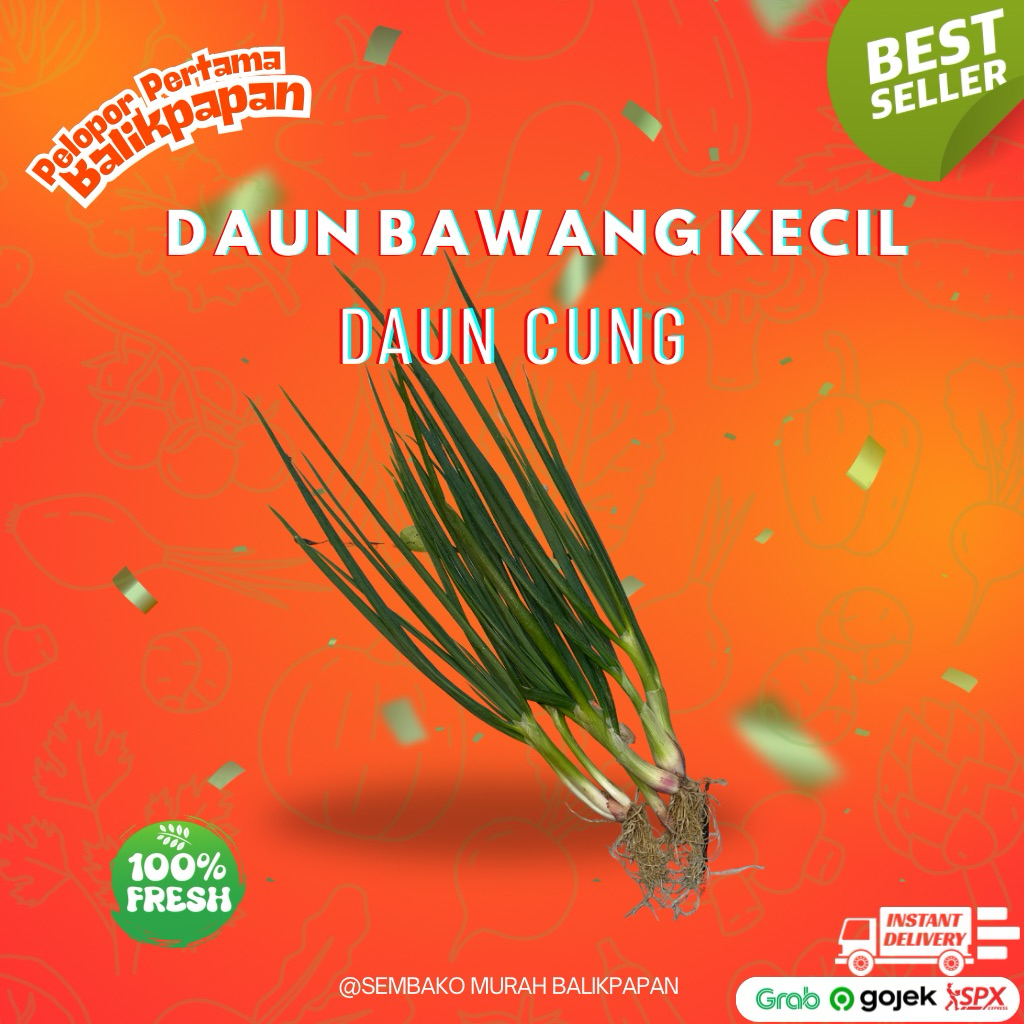 Daun bawang kecil / cung