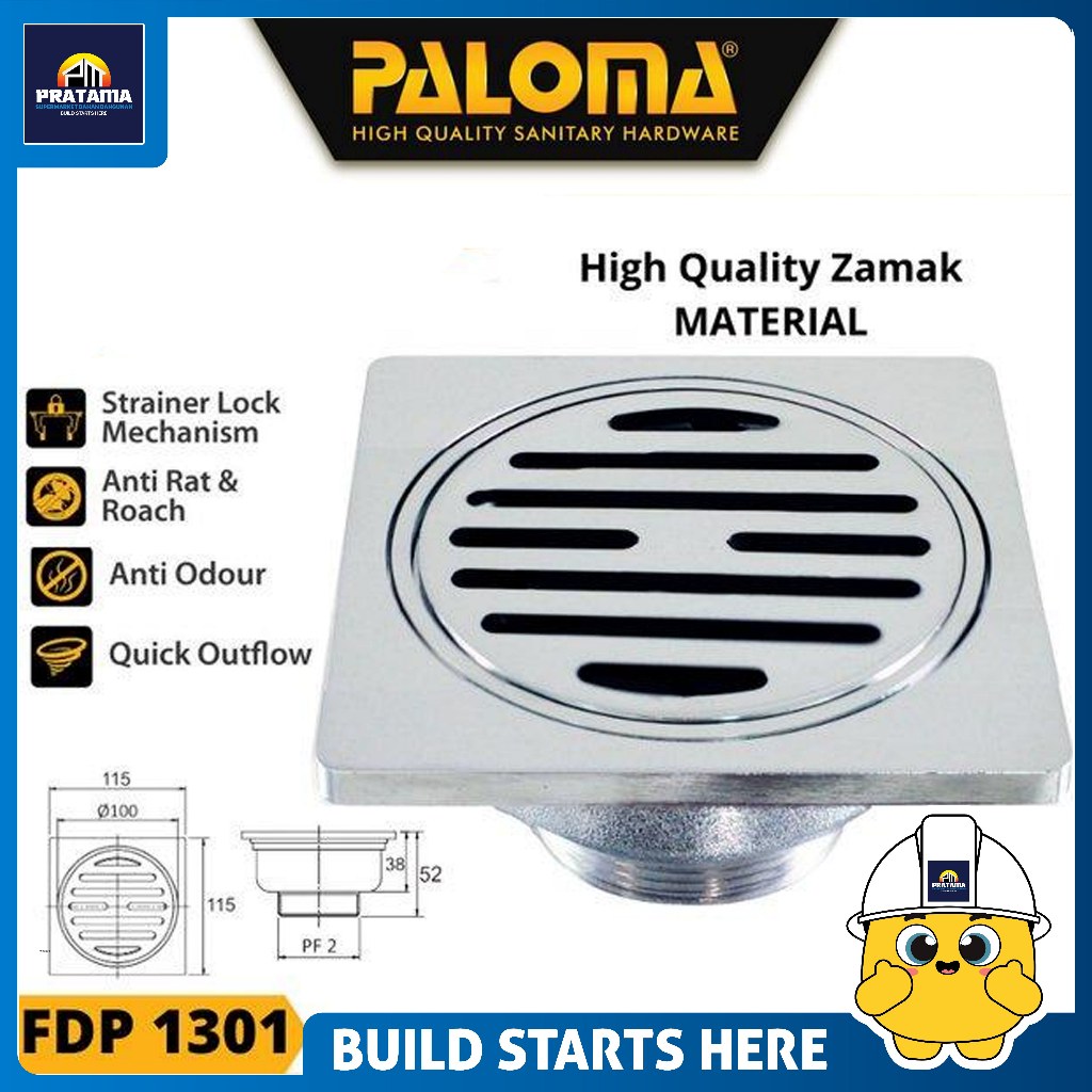 PALOMA - FDP 1301 CH PC FLOOR DRAIN