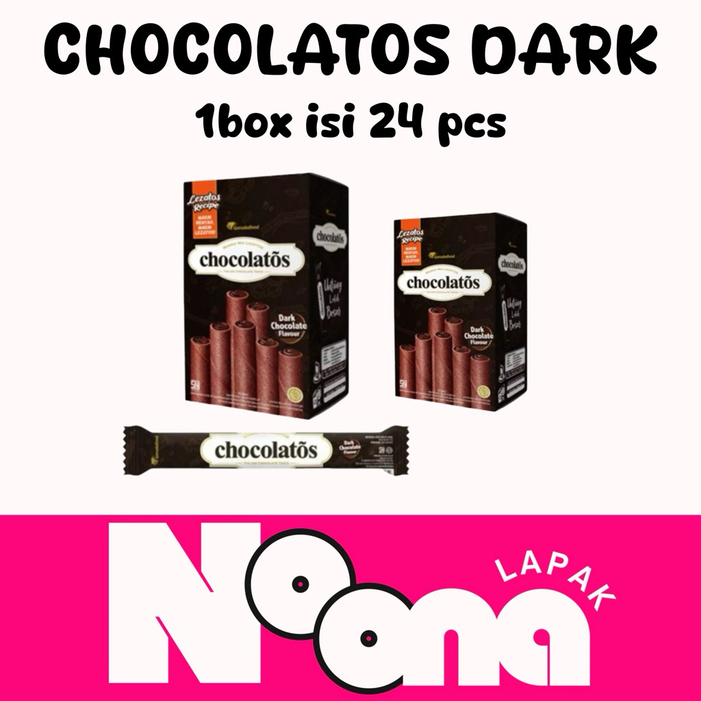 

CHOCOLATOS WAFER ROLL PANJANG ISI 24 pcs