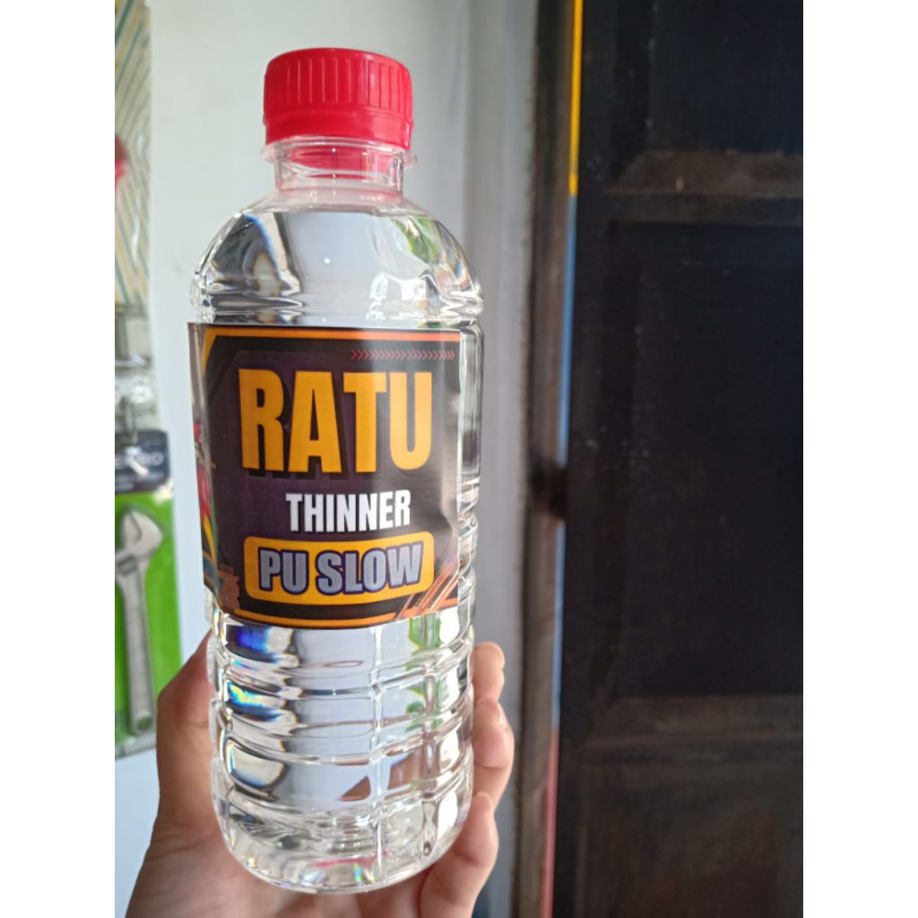 Pu Tiner Super Thinner Pengencer Cat Pu, Clear Coat, Super Glossy, Thinner Pu 500Ml - Thinner Pu