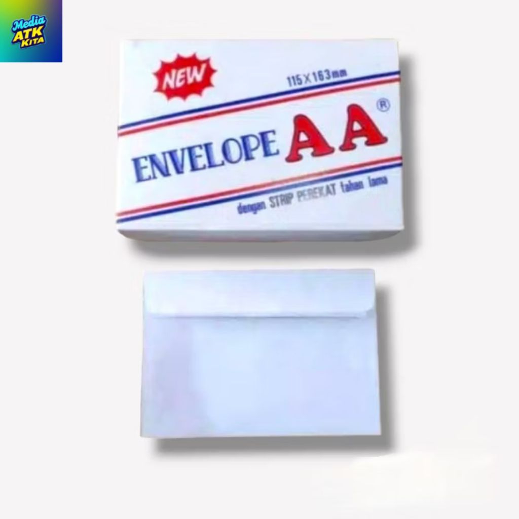 

Amplop Putih Polos No. 110 Dengan Perekat / 1 Pack (100 Lembar)