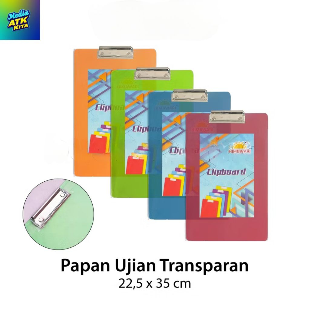 

Papan Ujian Transparan Plasrik Himawari / Pcs