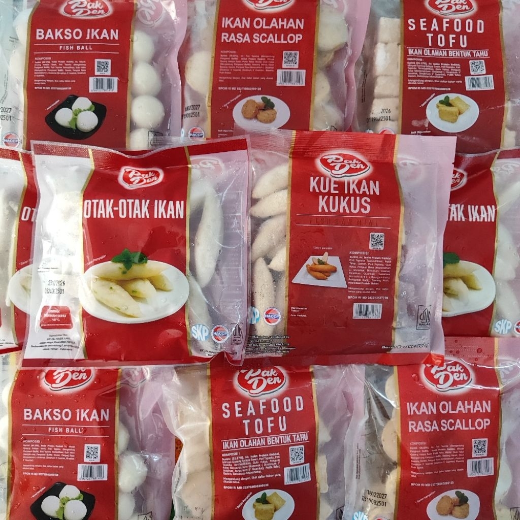 Pak Den Otak-Otak Ikan 200g Pak Den Scallop Ikan 200g Pak Den Bakso Ikan 200g Pak Den Seafood Tofu 2