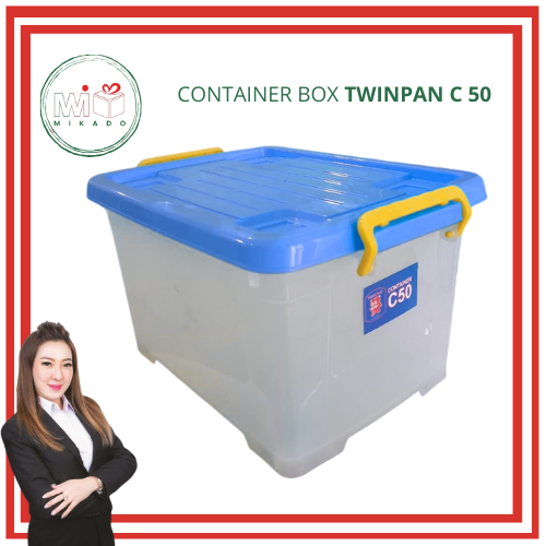 TWINPAN CONTAINER BOX C50 / TEMPAT PENYIMPANAN SERBAGUNA