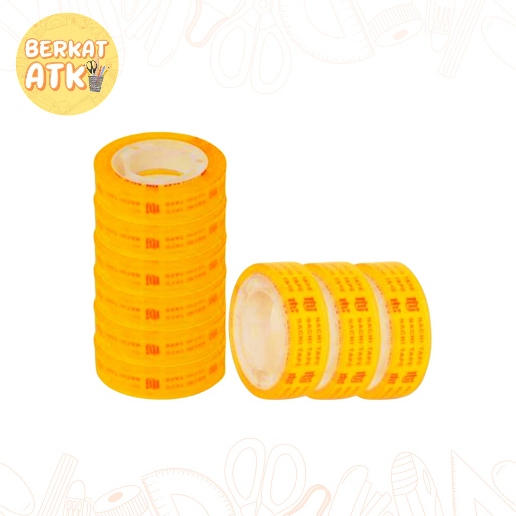

Isolasi Bening Kecil / Isolasi 1/2 x 25 Yard Nachi Tape