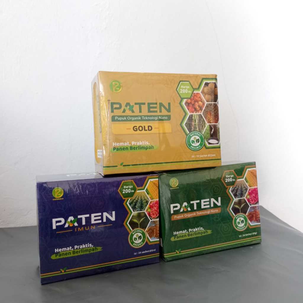 Pupuk Paten Gold / Paten Organik / Imun Paten Teknologi Nano / Pupuk Paten Gold Sawit Original