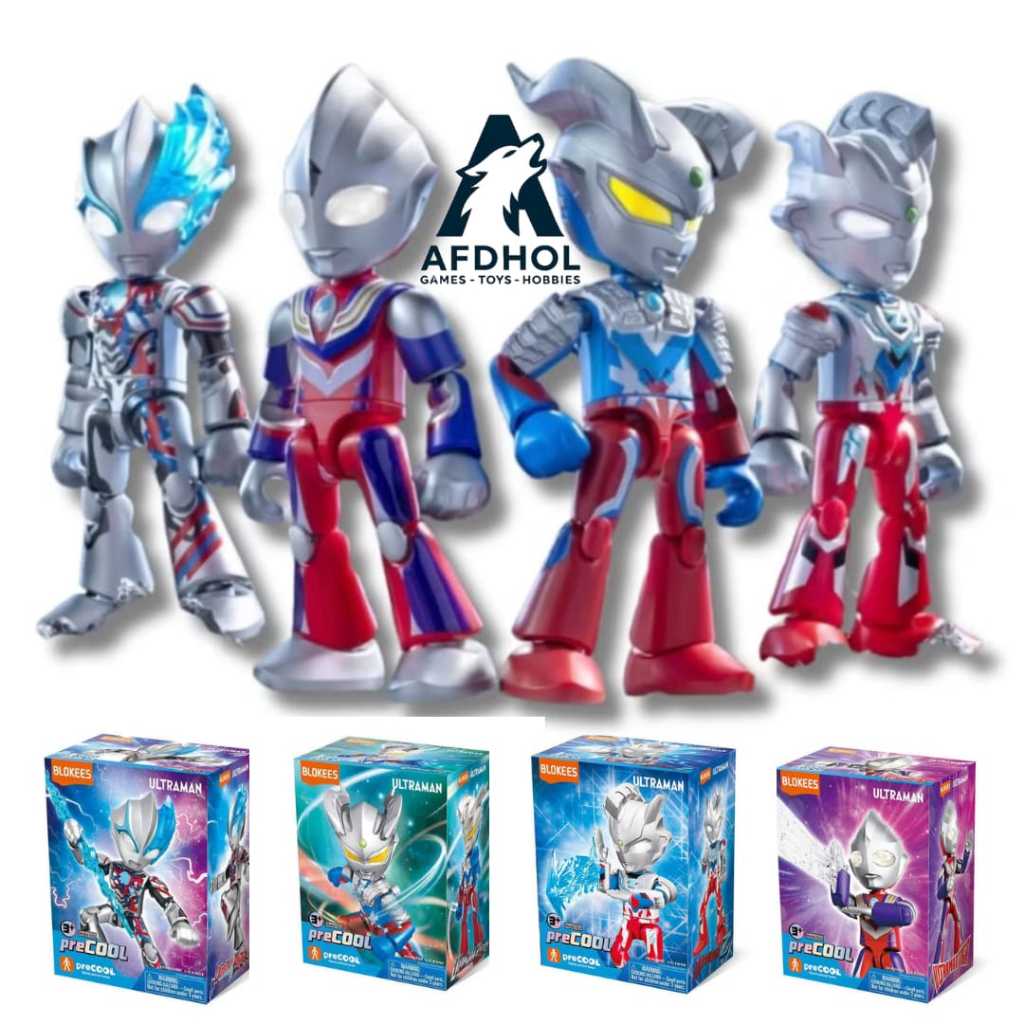 BLOKEES ULTRAMAN FIGURES V1 PRECOOL SERIES MODEL KITS ULTRAMAN X BLAZAR ZERO TIGA MULTI TYPE Z ALPHA
