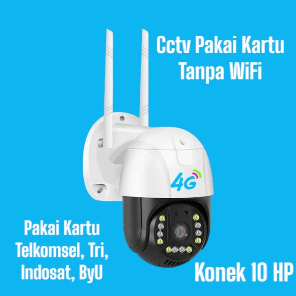 Cctv Outdoor Pantau Jarak Jauh di HP Tidak Pakai WiFi Koneksi Pakai Kartu Sim 4G