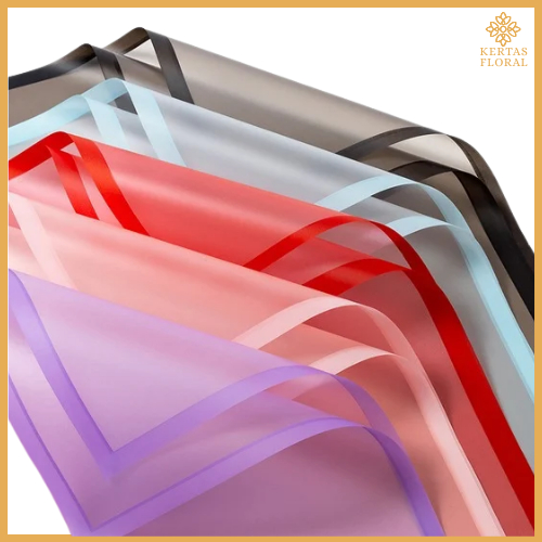 

20 LEMBAR Flower Wrapping Paper Transparan List Kertas Buket Bunga Korea Cellophane KB05 copy