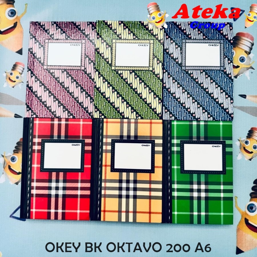 

[1 PCS] OKEY BUKU OKTAVO 200 LEMBAR A6 BUKU CATATAN HARD COVER
