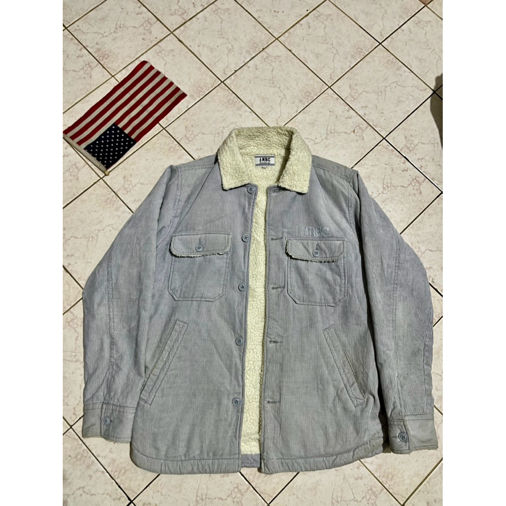 jaket corduroy sherpa