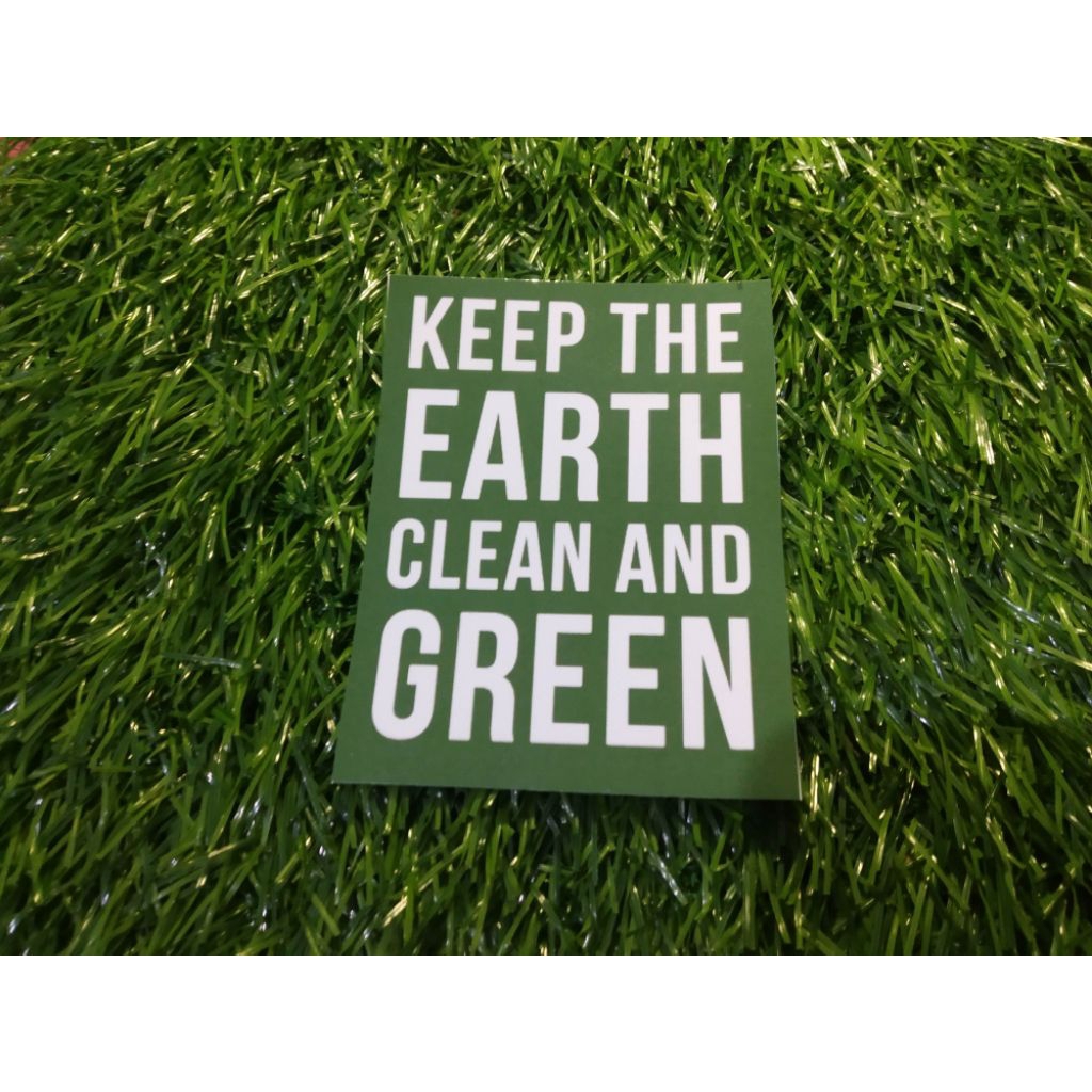 

stiker vinyl go green