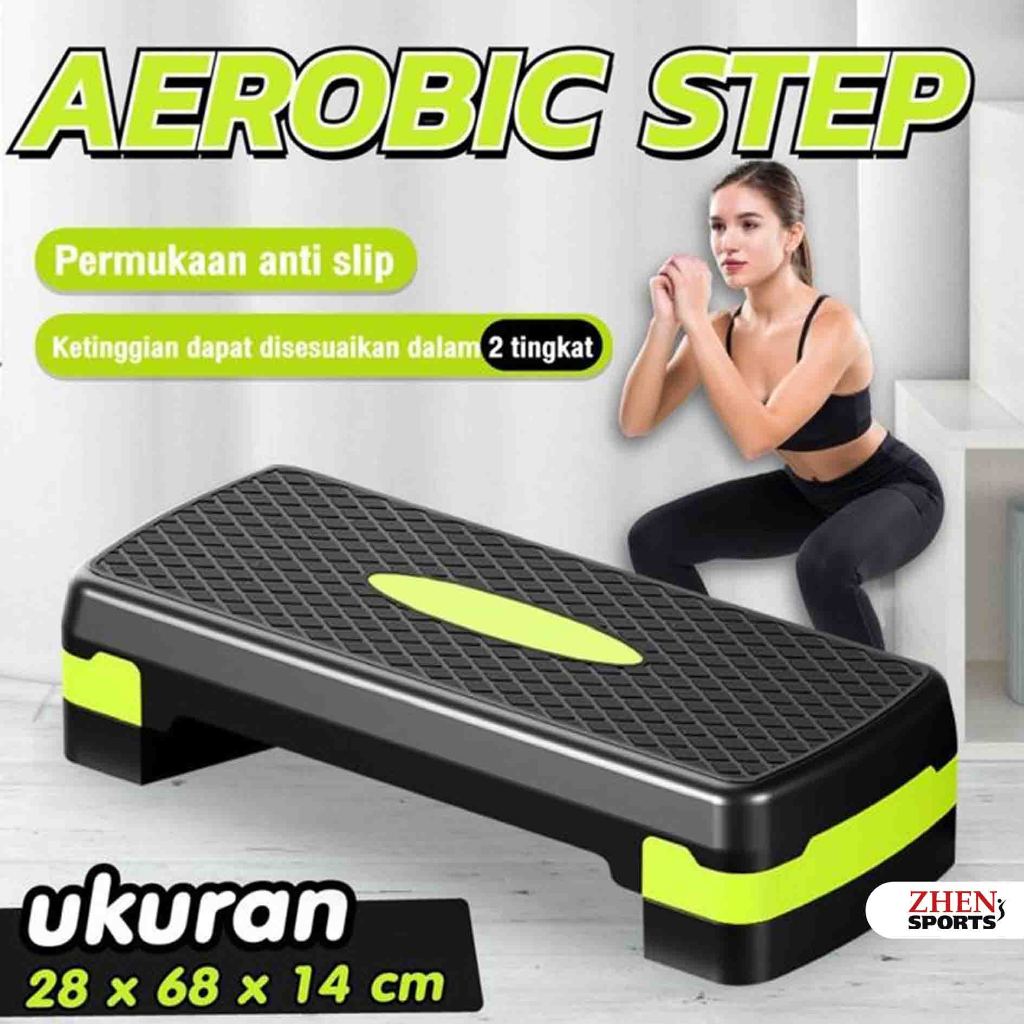 ZHEN SPORT AEROBIC STEP ALAT OLAHARAGA FITNESS PAPAN SENAM LANTAI MULTIFUNGSI 3 TINGKATAN papan sena