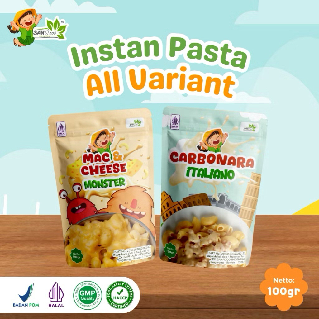 

SANFOOD Pasta Mac & Cheese Carbonara 100gr All Varian Pasta Macaroni