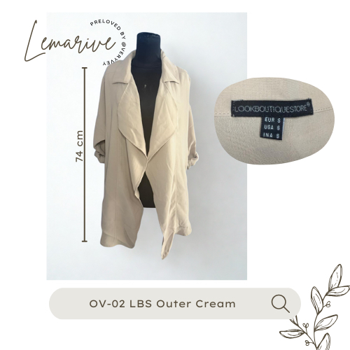 [PRELOVED] LOOK BOUTIQUE STORE Outer Cream