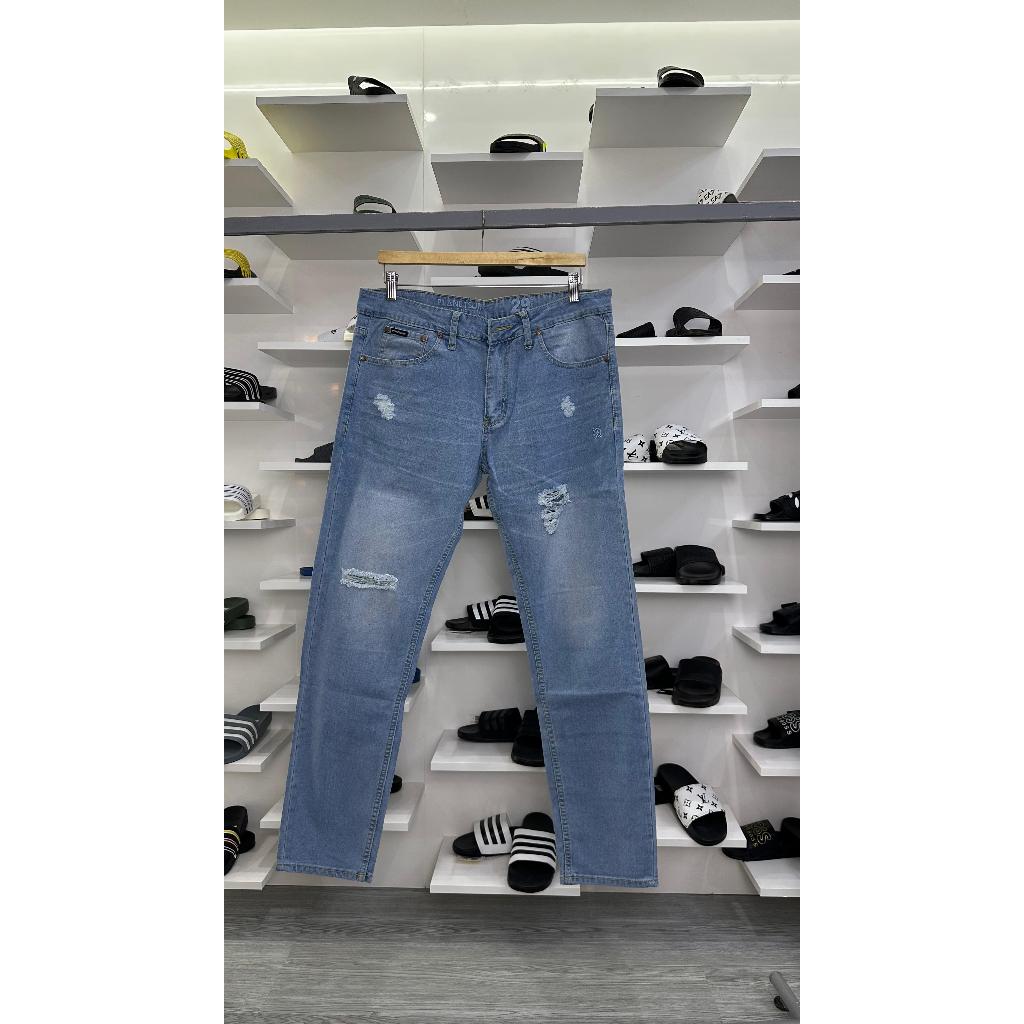 CELANA JEANS PRIA SOBEK - DENIM BIRU SIZE JUMBO