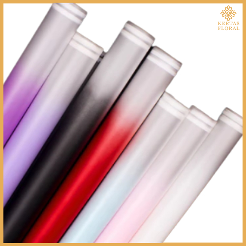 

20 LEMBAR Kertas Buket Cellophane Gradient Flower Wrapping Paper Florist Gradien Color List Cellophane KB6044 copy
