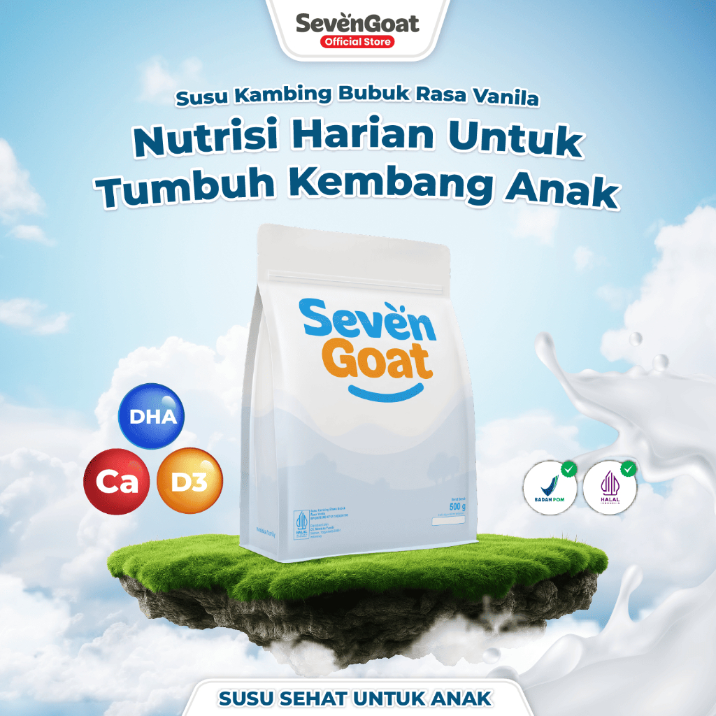 

Susu Kambing Etawa Bubuk 500gr Rasa Vanilla- Nutrisi Harian Anak & Tulang Kuat