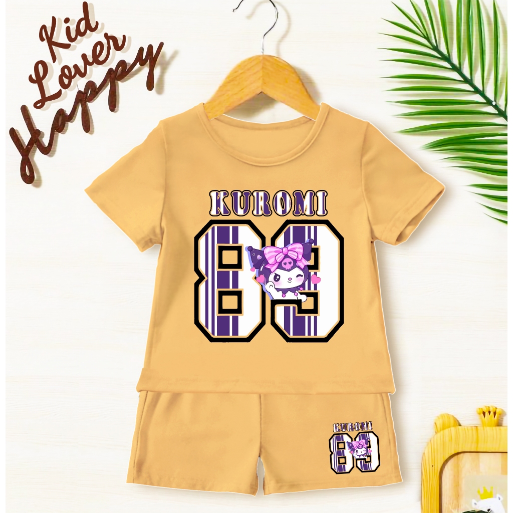 Baju Kuromi nomor setelan anak / setelan kuromi nomor anak anak