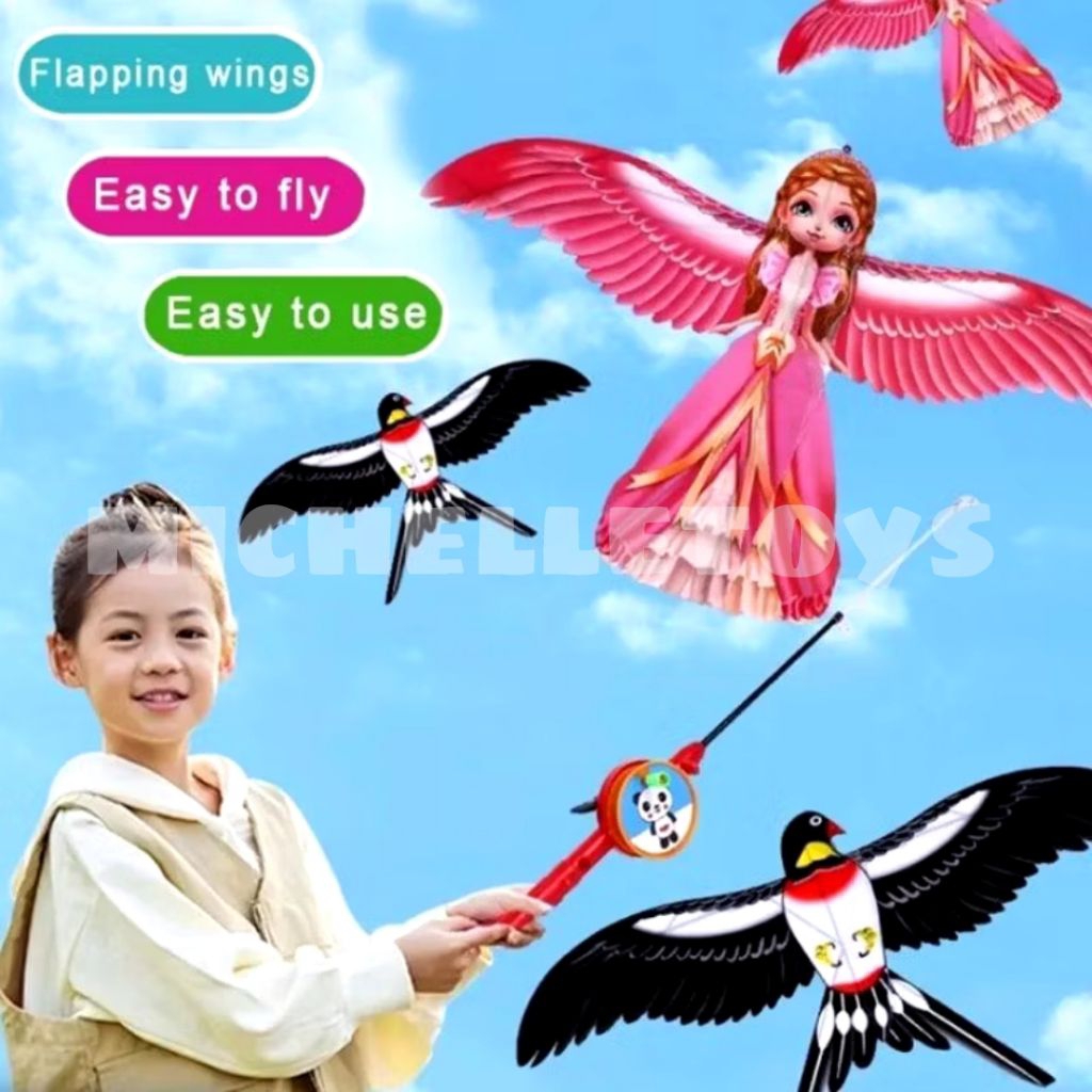 Mainan Anak Layangan Pancing / Layangan Karakter Anak / Layang-Layang Plastik