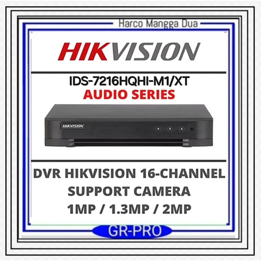 DVR 16 Chanel audio series support camera 1mp 1.3  2mp IDS 7216HQHI M1/XT HIKVISION