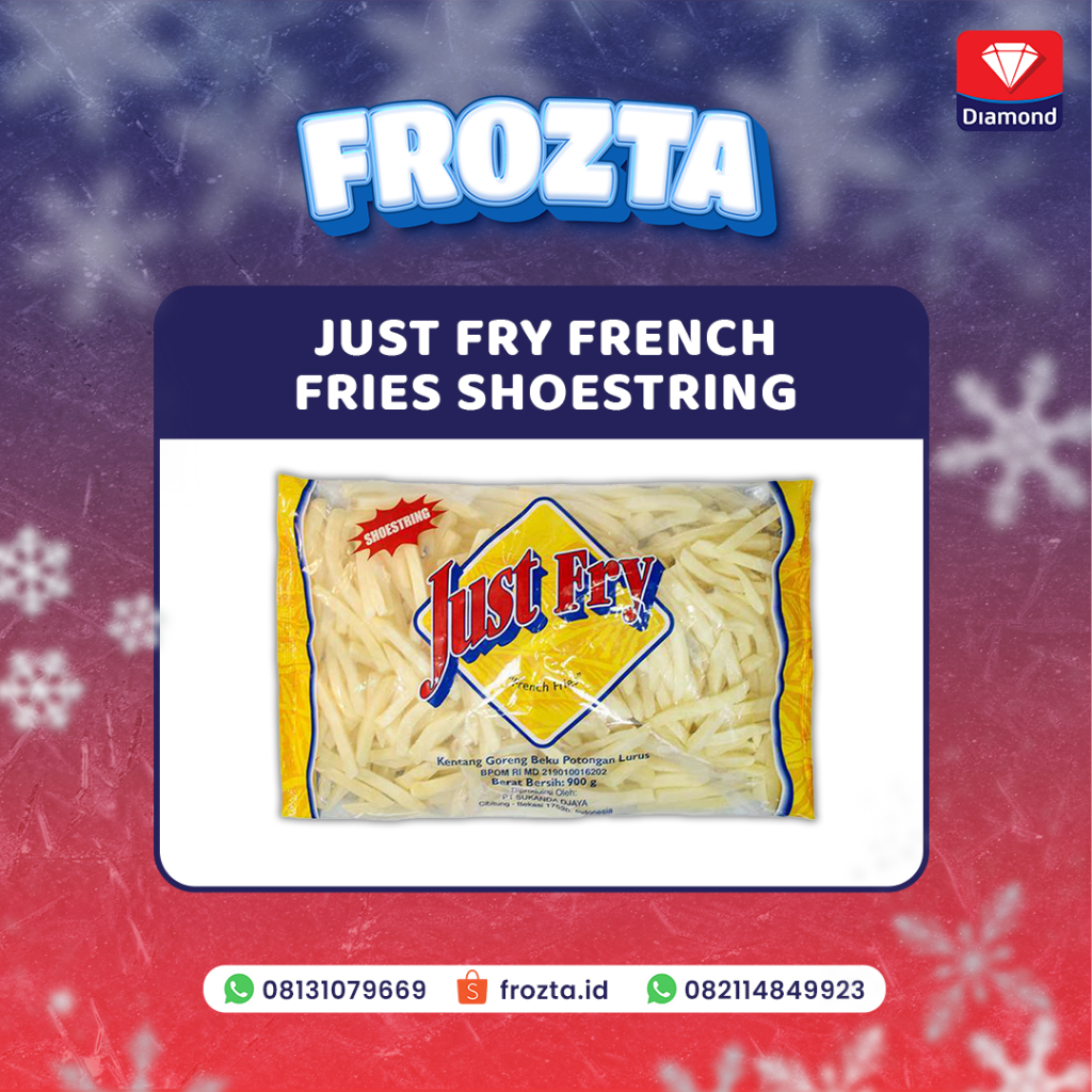 

Frozen Food Kentang Goreng JUST FRY French Fries Shoestring 900GR dan 450GR