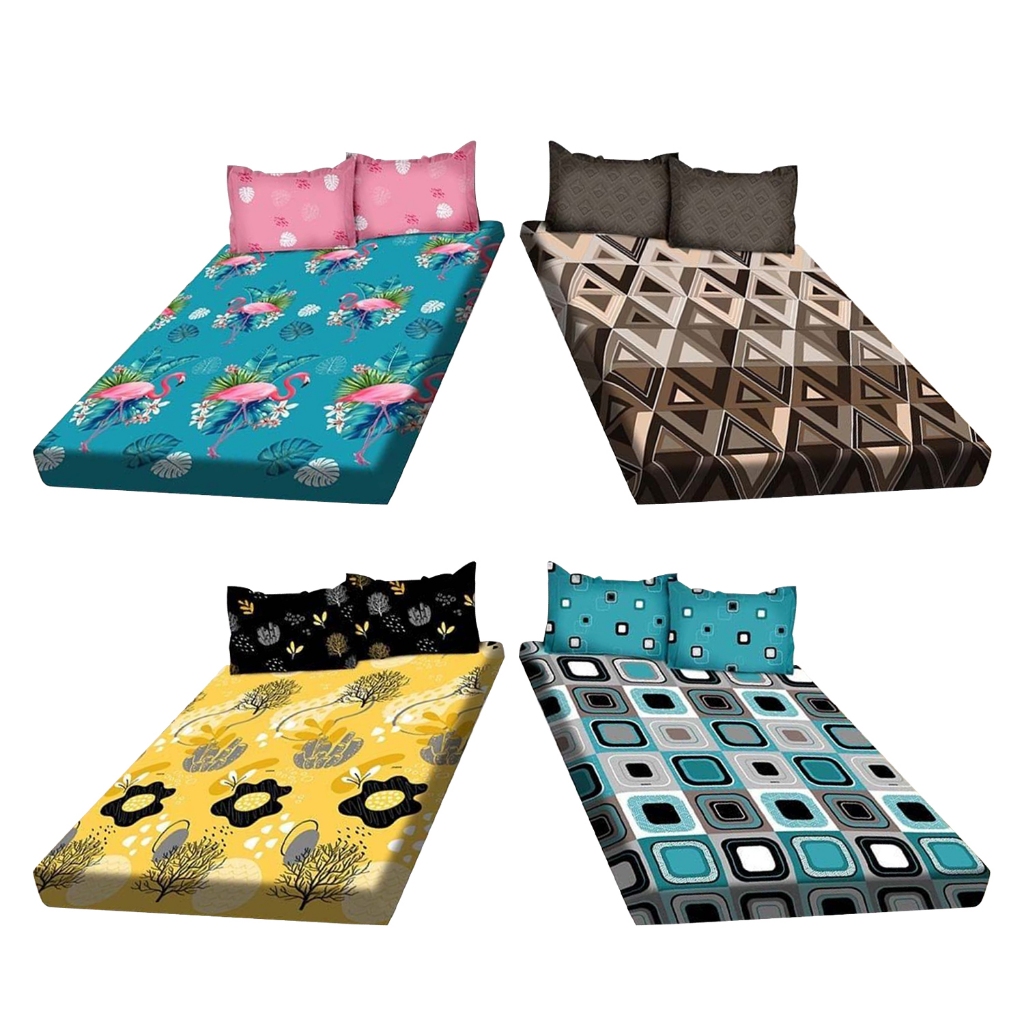 Sprei Bonita 160x200 Queen No 2 - Motif Terbaru Seprei 160x200x20 Dewasa Kembang Abstrak