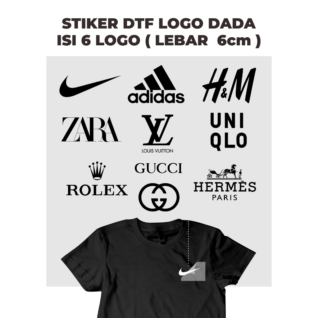 

Stiker Kain Kaos Baju Tahan Lama - Stiker Setrika Custom logo branded
