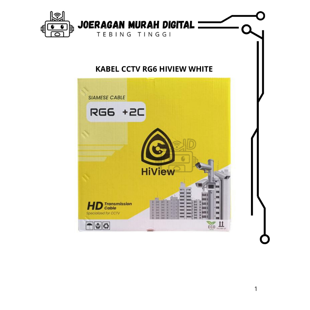 KABEL CCTV RG6 HIVIEW WHITE