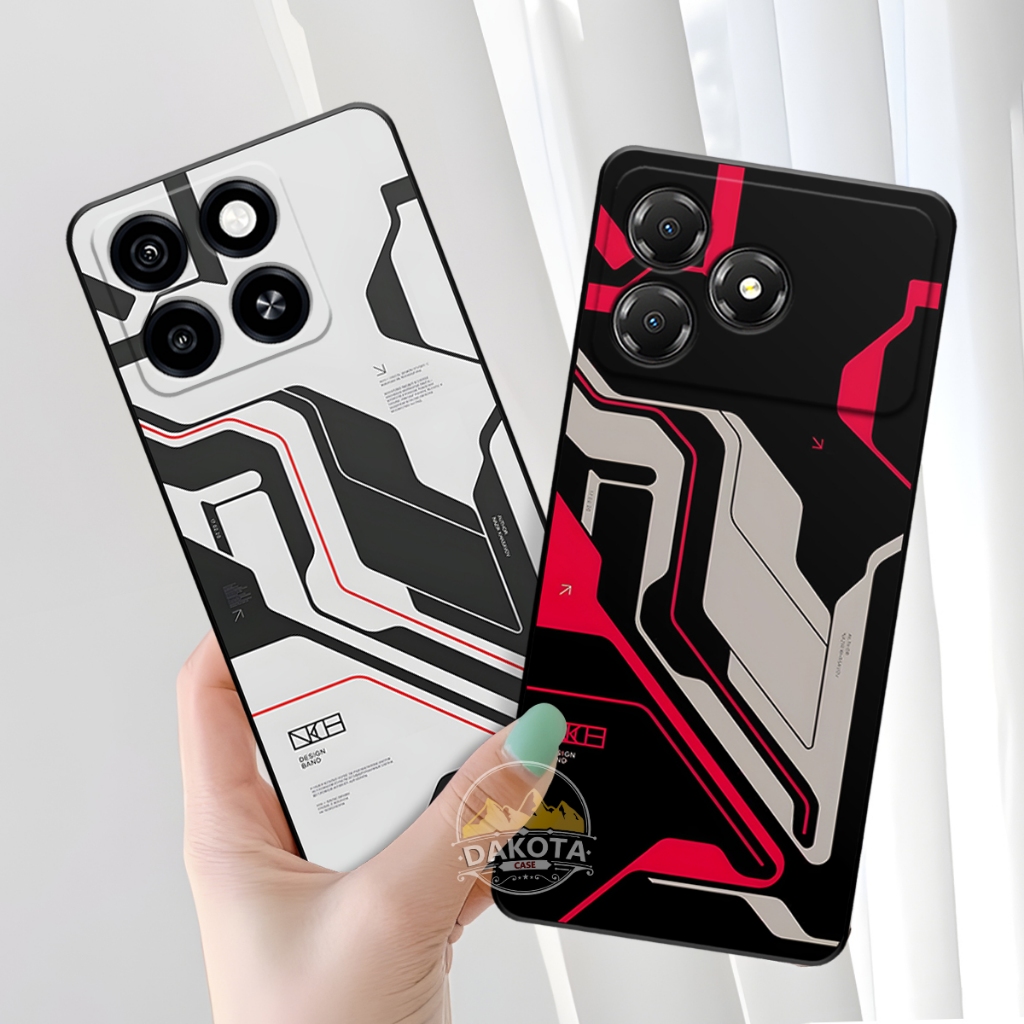 DAKOTA | Casing Silikon Hp ZTE Blade A36 | ZTE Blade A56 UV Printing Gambar Futuristic | Case Lentur