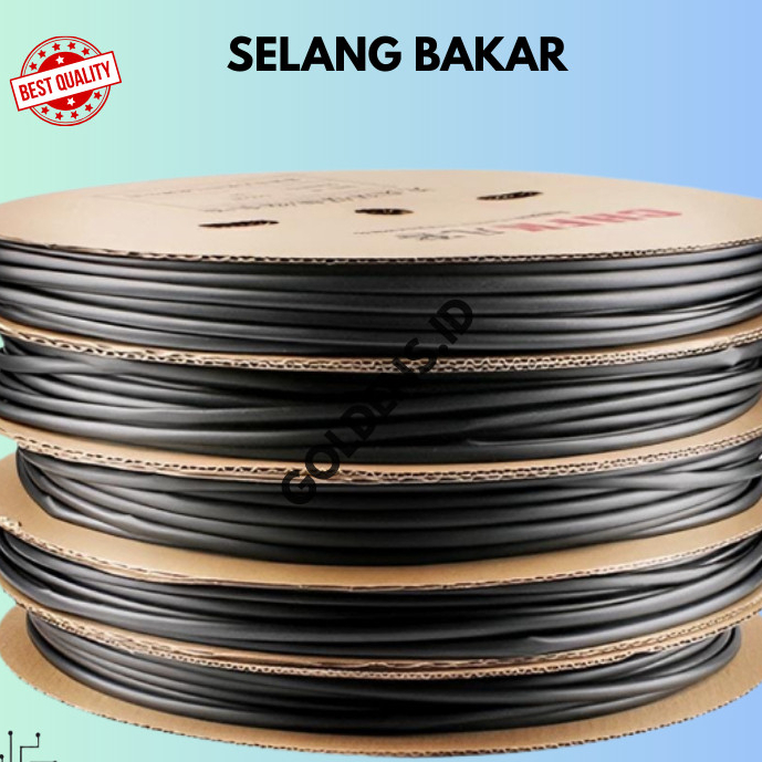 HEATSHRINK ISOLASI BAKAR/SELANG BAKAR PELINDUNG KABEL 3MM/8MM/13MM per meter