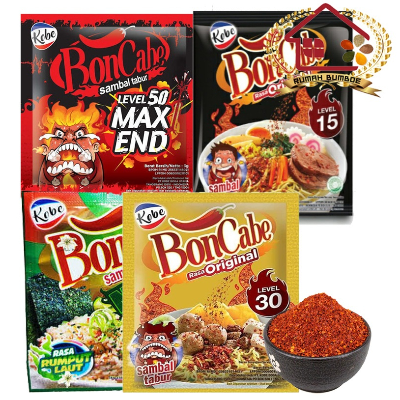 

(1 sachet) KOBE BONCABE Sambal Cabe Tabur Semua Varian Level