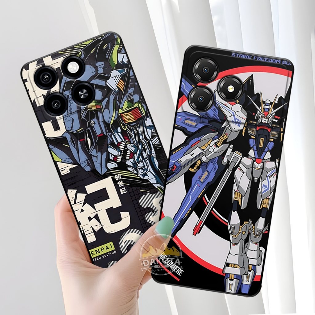DAKOTA | Casing Silikon Hp ZTE Blade A36 | ZTE Blade A56 UV Printing Gambar Gundam  | Case Lentur gr