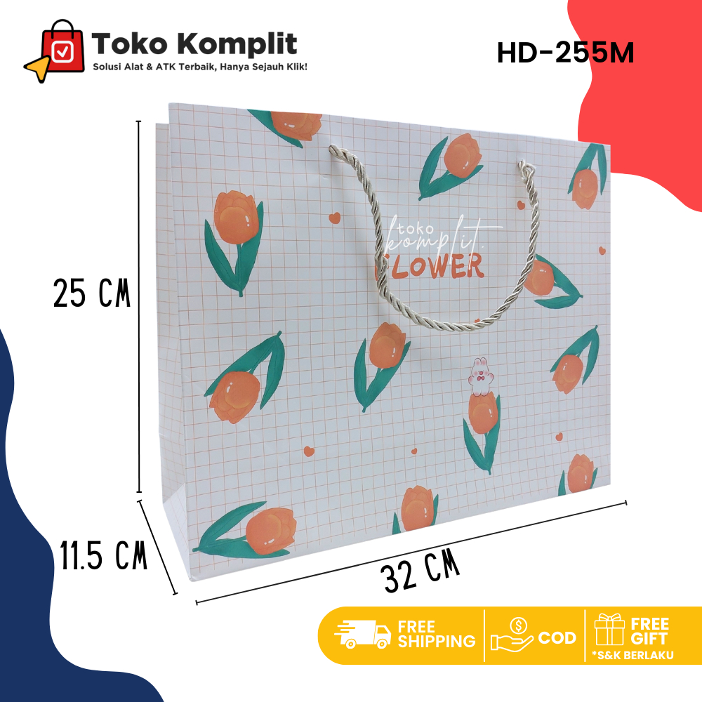 

Komplit - Paper bag Fancy HD-255M/Goodie Bag/Tas Tenteng/Hand Bag/Tas Kado/Tas Hadiah/Shopping Bag