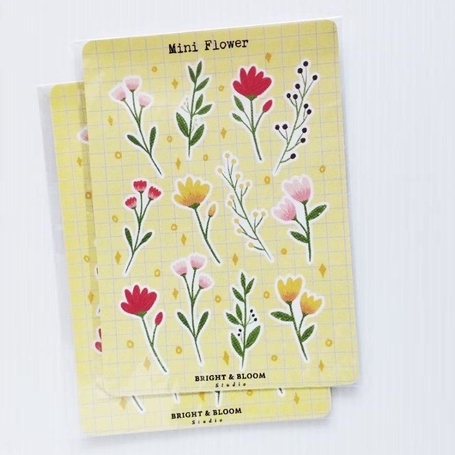 

Mini flower bujo sticker / journaling sticker seri flower